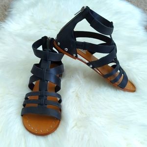 Steve Madden Black Gladiator Sandals